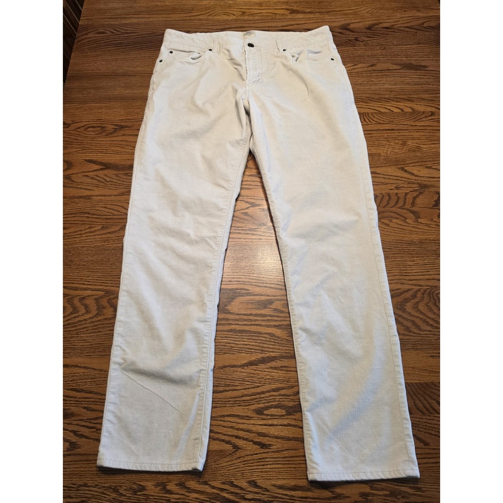 Faherty Stretch Corduroy‎ 5 Pocket Pants Mens 35 Winter Tundra Organic Cotton